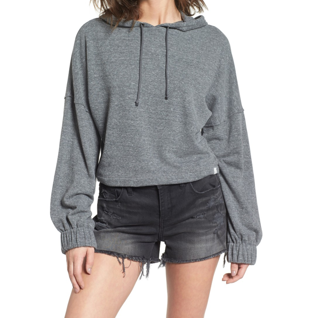 The Face Of Style: 20 Best Picks From Nordstrom Half Yearly Sale - Treasure and Bond Grey Hoodie